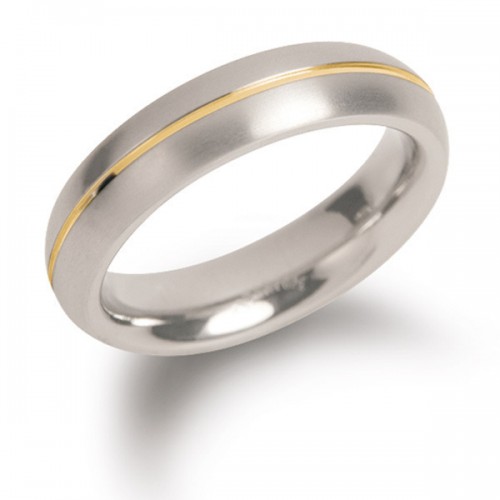 Boccia bicolor Ttianium ring maat 63 - 000045998