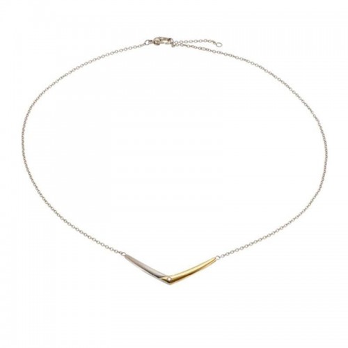 Boccia Collier bicolor met diamant 0.02 crt. lengte 40-45 cm - 608461