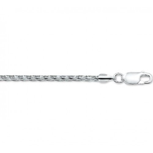 Zilveren armband vossestaart schakel 19cm/2.25 mm - 000043212