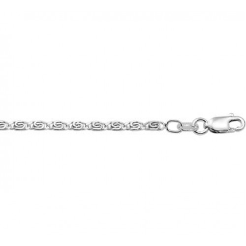 Zilveren armband griekse schakel 18cm  2.5mm - 000043220