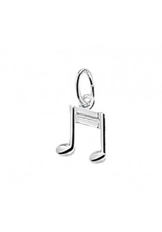 Zilveren hanger/bedel muzieknootjes - 000034359 Zilveren hanger/bedel muzieknootjes - 000034359