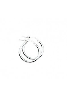 Zilveren oorringen 20mmx2.5mm met harp sluiting - 601358 Zilveren oorringen 20mmx2.5mm met harp sluiting - 601358