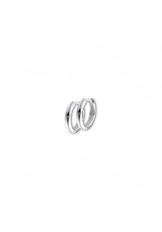 Zilveren half ronde oorringen 12,5/2mm - 600112 Zilveren half ronde oorringen 12,5/2mm - 600112