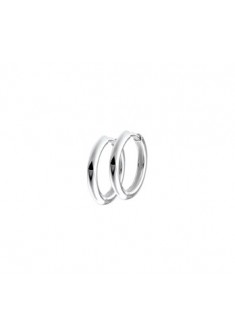 Zilveren half ronde oorringen 17,5/2mm - 601605 Zilveren half ronde oorringen 17,5/2mm - 601605