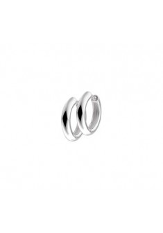 Zilveren half ronde klap oorringen 15/3mm - 603864 Zilveren half ronde klap oorringen 15/3mm - 603864