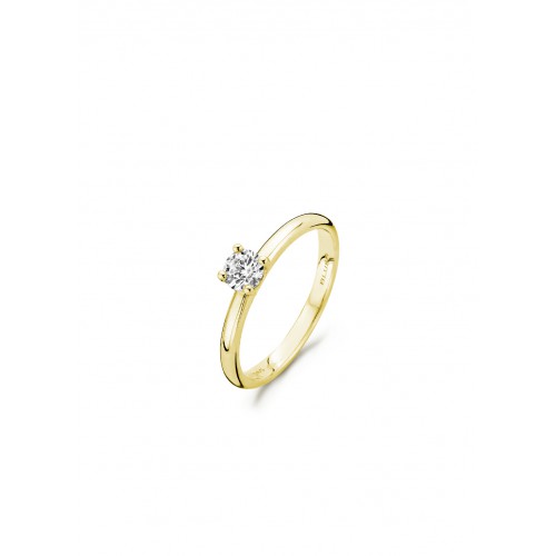 BLUSH geelgouden ring met zirkonia mt.54 - 603903