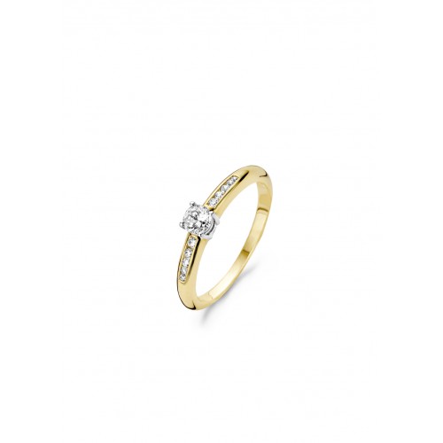BLUSH geelgouden ring met zirkonia mt.54 - 606218