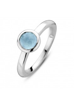 Ti Sento zilveren ring met watery lavendel mt.56 - 603824 Ti Sento zilveren ring met watery lavendel mt.56 - 603824