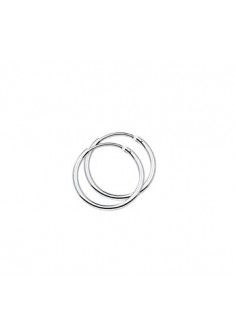 Zilveren gerhodineerde oorringen 17mm/1.3mm - 000037308 Zilveren gerhodineerde oorringen 17mm/1.3mm - 000037308