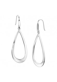 Zilveren gerhodineerde oorhangers 60/19 mm - 608145 Zilveren gerhodineerde oorhangers 60/19 mm - 608145