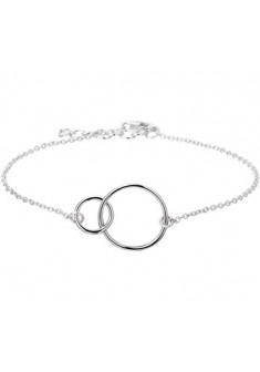 Zilveren gerhodineerde anker armband met 2 ringen(20/7mm) 16-18.5cm/1.3mm - 604188 Zilveren gerhodineerde anker armband met 2 ringen(20/7mm) 16-18.5cm/1.3mm - 604188