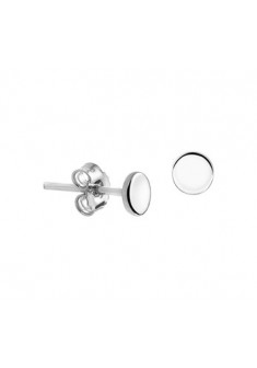 Zilveren gerhodineerde oorknoppen 4.5mm - 605765 Zilveren gerhodineerde oorknoppen 4.5mm - 605765