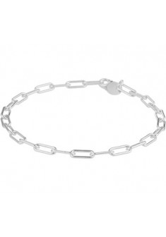 Zilveren gerhodineerde armband met paperclip schakel 18cm /3.5 - 608150 Zilveren gerhodineerde armband met paperclip schakel 18cm /3.5 - 608150