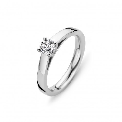 MOMENTS CLASSICS zilveren ring met zirkonia mt. 52 - 605788