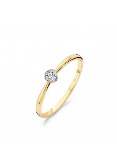 BLUSH BICOLOR gouden RING MET DIAMANT MT.52 - 603782 BLUSH BICOLOR gouden RING MET DIAMANT MT.52 - 603782
