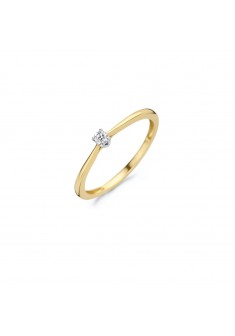 BLUSH Diamonds bicolor gouden ring met diamant 0.06ct mt 54 - 605774