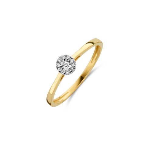 BLUSH Diamonds bicolor gouden ring met diamant mt. 54 - 608422