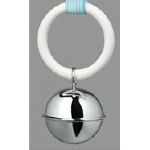 Verzilverde rammelaar bal filet - 000047617
