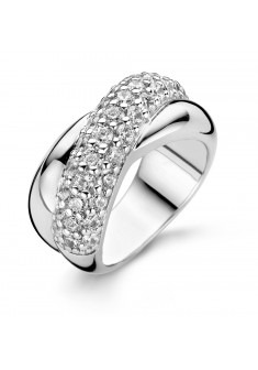 TiSento zilveren ring met zirkonia mt.54 - 000043605 TiSento zilveren ring met zirkonia mt.54 - 000043605