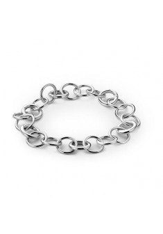 TiSento zilveren armband met ronde open schakels 13.5mm 23cm op verschillende lengtes te dragen. - 000040076 TiSento zilveren armband met ronde open schakels 13.5mm 23cm op verschillende lengtes te dragen. - 000040076