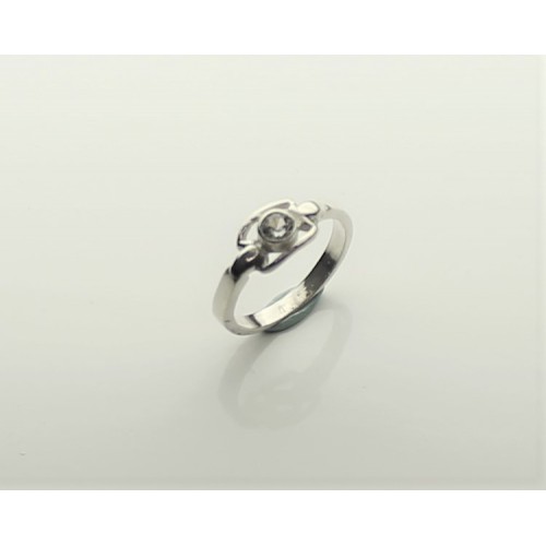 Zilveren fantasie ring met zirkonia mt.13 - 607422