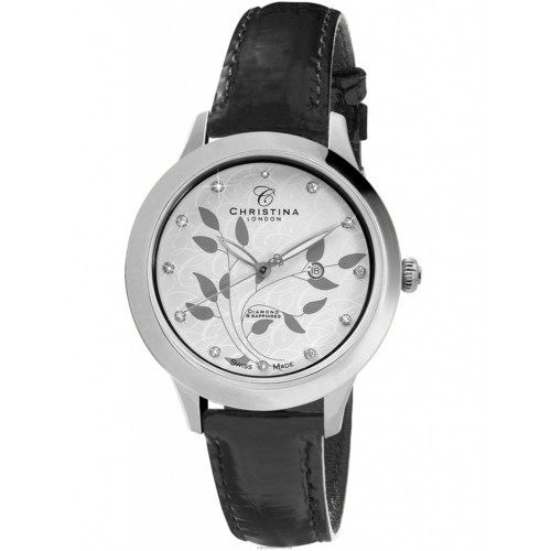 Christina collect dameshorloge met diamant en saffier op de wijzerplaat - 603815