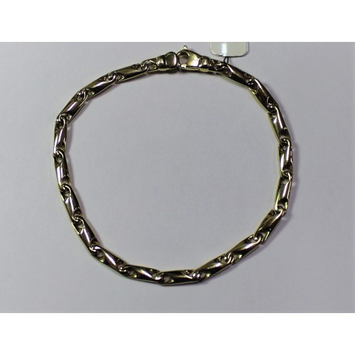 Monzario d'oro geelgouden fantasie armband 19cm / 3.8mm - 000032458