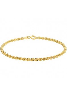 Geelgouden koord armband 19cm / 2.7 - 601915 Geelgouden koord armband 19cm / 2.7 - 601915