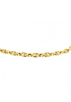 Geelgouden fantasiecollier, lengte 45cm/ breedte 3.5mm - 602491 Geelgouden fantasiecollier, lengte 45cm/ breedte 3.5mm - 602491