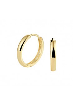 Geelgouden klap creolen 15 x 2.3mm - 604864 Geelgouden klap creolen 15 x 2.3mm - 604864