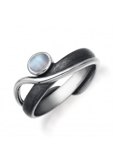 Rabinovich zilveren ring met maansteen maat 56 - 000046629 Rabinovich zilveren ring met maansteen maat 56 - 000046629