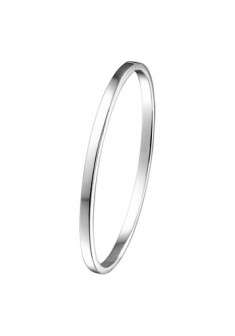Witgouden slavenarmband Fjory rechte buis 3mm - 000050296 Witgouden slavenarmband Fjory rechte buis 3mm - 000050296