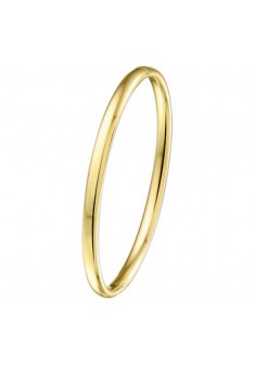Geelgouden met zilver gevulde bangle 3,0mm/61mm - 604566 Geelgouden met zilver gevulde bangle 3,0mm/61mm - 604566