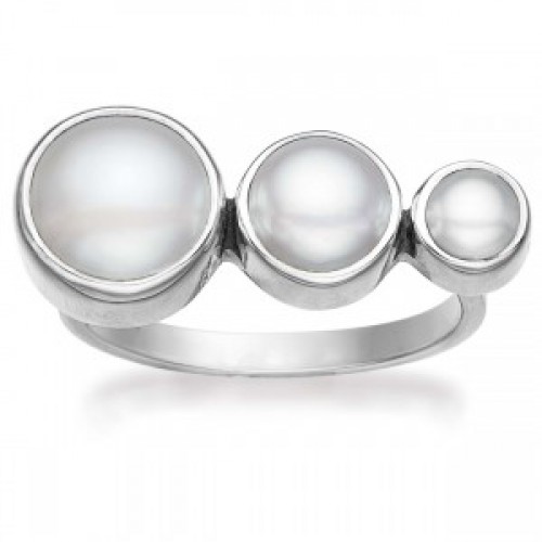 Rabinovich Zilveren Parel Ring mt56 - 000049461