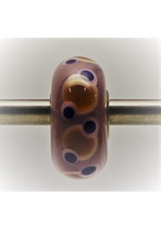 Trollbeads bedel uniek paars-bruin - 604827 Trollbeads bedel uniek paars-bruin - 604827