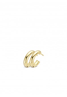 Gouden driekwart creolen BLUSH 12,5MM - 000050533 Gouden driekwart creolen BLUSH 12,5MM - 000050533