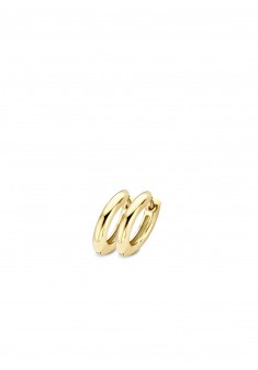 BLUSH geelgouden klapcreolen 12/3MM - 000050535 BLUSH geelgouden klapcreolen 12/3MM - 000050535