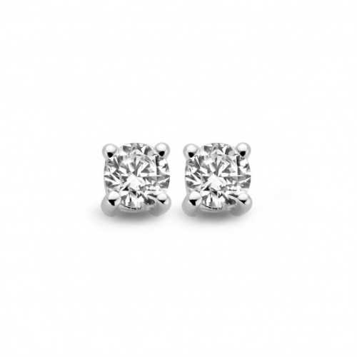 MOMENTS CLASSICS zilveren oorknoppen met zirkonia - 605815