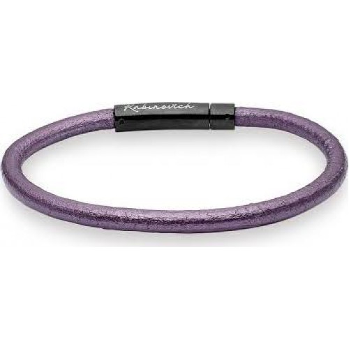 Rabinovich leren armband met RVS slot - 000046651