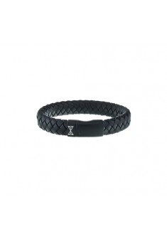AZE ARMBAND LEER IRON JACK BLACK-ON-BLACK 21CM - 606257 AZE ARMBAND LEER IRON JACK BLACK-ON-BLACK 21CM - 606257