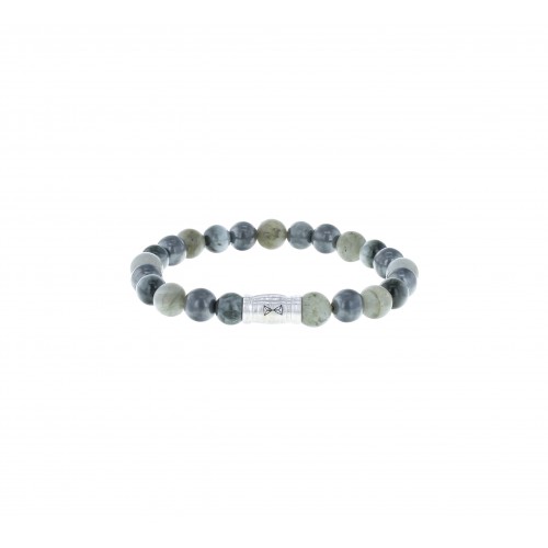 AZE ARMBAND MET ZILVERSLOT  MET TRIVOR - 8MM 19 CM - 606298
