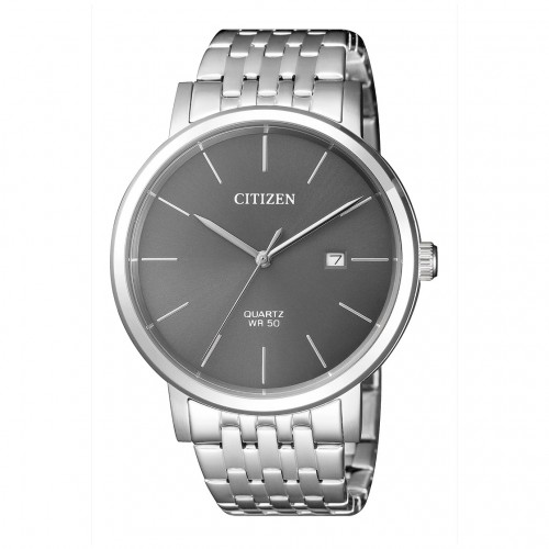 CITIZEN staal herenhorloge sport grijze wijzerplaat kastdiameter 40,5mm - 607194