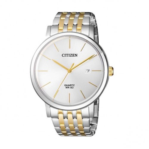 CITIZEN bicolor herenhorloge sport zilveren wijzerplaat kastdiameter 40.5mm - 607196