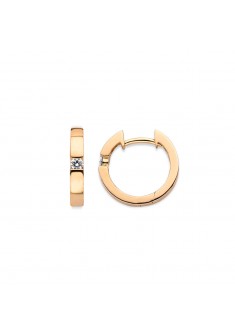 C'est Moi GEE GOUDEN CREOLEN MET 0.09ct BRILJANT GESLEPEN DIAMANT - 603196 C'est Moi GEE GOUDEN CREOLEN MET 0.09ct BRILJANT GESLEPEN DIAMANT - 603196