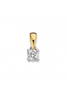 Excellent bicolor gouden hanger met diamant 0.24 crt. - 608133