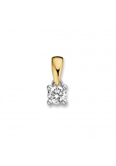 Excellent bicolor gouden hanger met diamant 0.24 crt. - 608133 Excellent bicolor gouden hanger met diamant 0.24 crt. - 608133