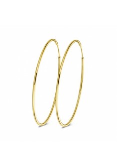 Casa Collection goud op zilver creolen DMC 50mm - 000048880 Casa Collection goud op zilver creolen DMC 50mm - 000048880