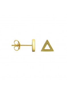 KARMA oorknoppen Big Open Triangle Gold plated - 606661 KARMA oorknoppen Big Open Triangle Gold plated - 606661