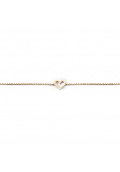 Miss Spring geelgouden armband met HART 18cm - 603182 Miss Spring geelgouden armband met HART 18cm - 603182