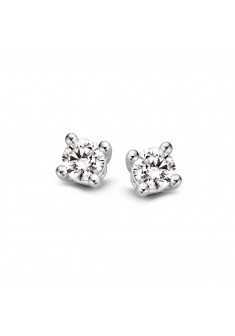 Excellent witgouden oorknoppen met diamant 0.40 crt. 4mm - 608276 Excellent witgouden oorknoppen met diamant 0.40 crt. 4mm - 608276